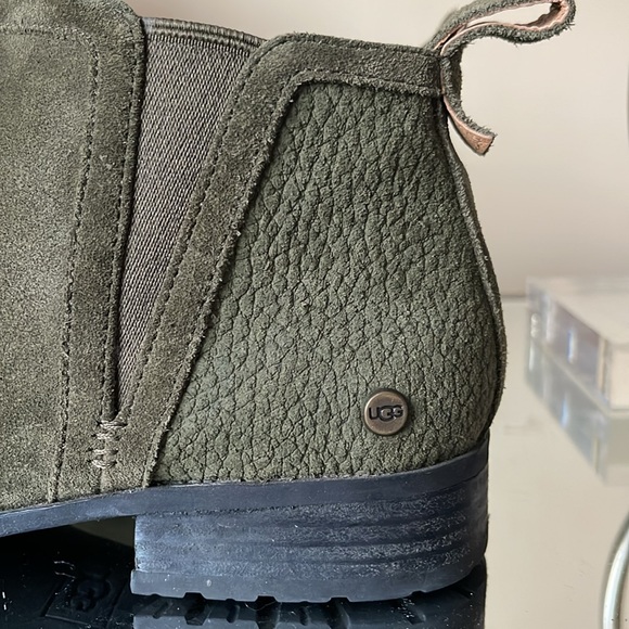 UGG Mcclaire ankle boots soft suede green booties - Picture 5 of 11